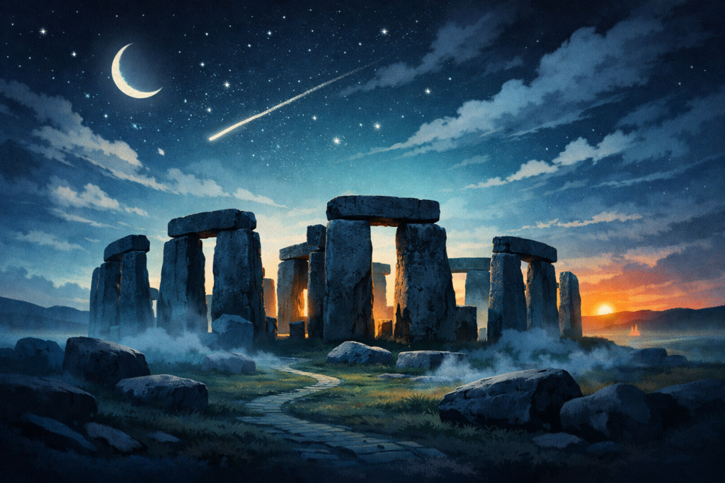 Stonehenge på Salisbury Plain i England